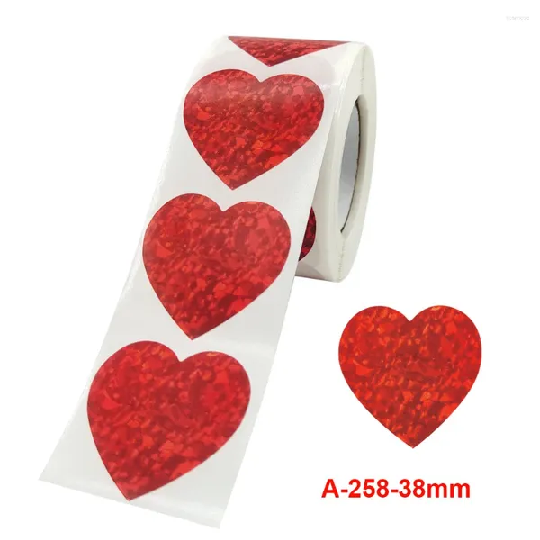 Confezione da regalo pacchetto di roll love di San Valentino adesivo per il cuore Decorazione di autoadesiva etichetta 500/ Power Pen Learning