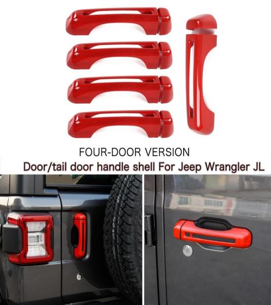 4 porte maniglia porta coda porta porta esterno guscio della porta 10pcs per jeep wrangler jl 2018 accessori esterni automatici di alta qualità2606789