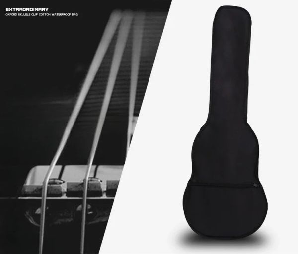 Oxford Fabric Gitarrenbeutel weiche Doppel -Schultergurte gepolsterte akustische Gitarre wasserdichte Rucksackinstrumentenbeutel Gitarre
