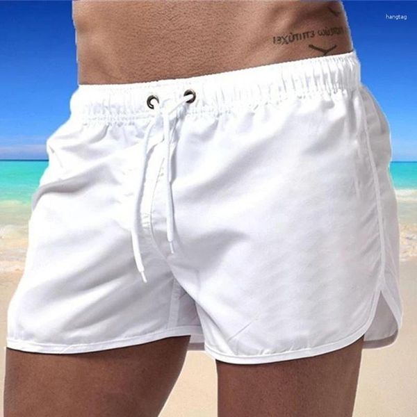 Herren -Shorts Strand sexy Fitnessstudio Schwimmen Trunks Mode Schnelltrocknen kurzer Hosen Sommer Freizeitsurfen männlicher Brett Brief