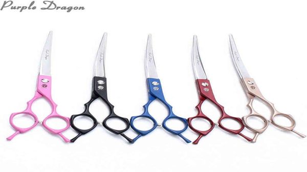 65quot 70quot 440c Dragão roxo Dragão Hotorizando tesoura Animal Scissors Up Shears Curveds Profissional Scissors Pet Drop Z40098811547