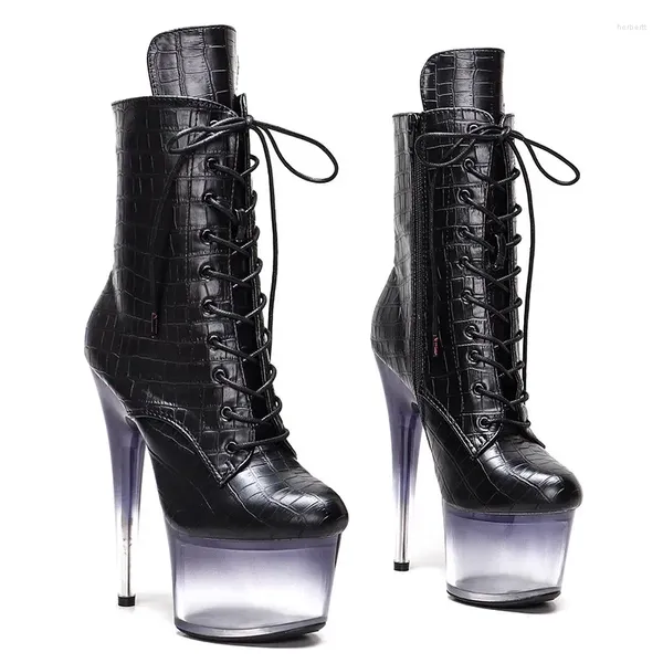 Boots Mode 17cm/7inches Pole Dancing Schuhe High Heel Platform Frauen modern