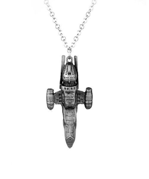 Anhänger Halsketten Julie War Star Firefly Serenity HD Space Ship Model Silber Zinklegierung für Frauen Männer Schmuck Colar Feminino7049898