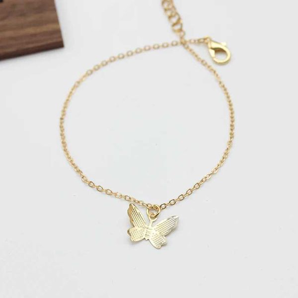 Braccialetti di nozze Braccialetti di fascino per donne Butterfly Simple Tiny Chain Fashion Party Nation