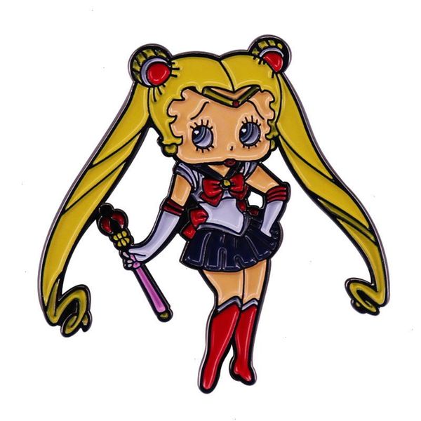 Novo Sailor Moon Mashup Broche Cute Citão de Anime Casa Feminino Camisa Caminho Pin Friends Acessórios para Presente de Jóia de Jóia