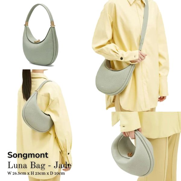 Dhgate mezza luna ascella ascellate cannont Luna borse da donna Specchio di qualità spalla in pelle Crossbody borse da design e pari a borsetta per borsette per carichi di borse per ufficio.