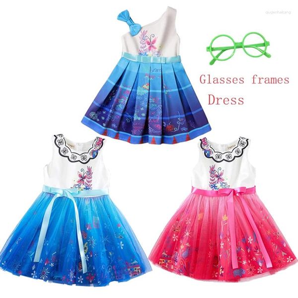 Mädchenkleider 2024 3 Farben Charme Mädchen ärmellose Cosplay Prinzessin Kostüm Kinder Kostüm Carnival Party für Kinderkleidung