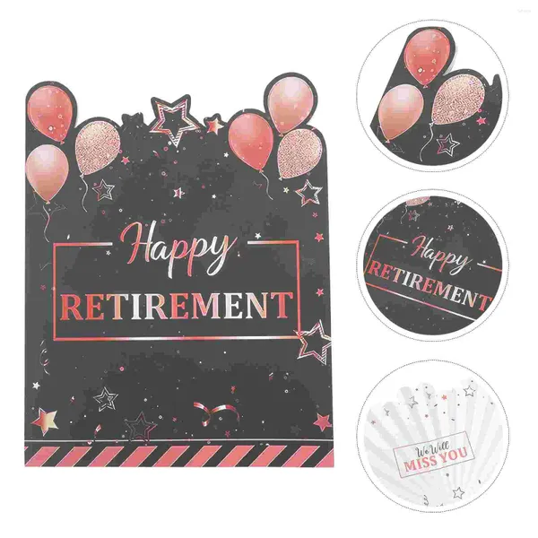 Forniture per feste banner messaggi di pensionamento Card Card Commemorative Big Overszed Decoration Extra Large Man