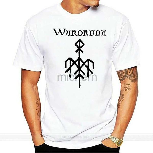 T-shirt maschile Wardruna runaljod ragnarok v3 t-shirt nero t-shirt cotone full size s 5xl fashion t-shirt maschi