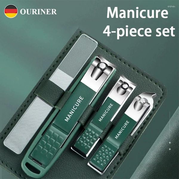 Nagelkunst Kits Clipper Set Diagonal Manicure Messer Tool Nano Datei Weihnachtsgeschenke Kit 4pcs Clippers Vollständiges Zuhause