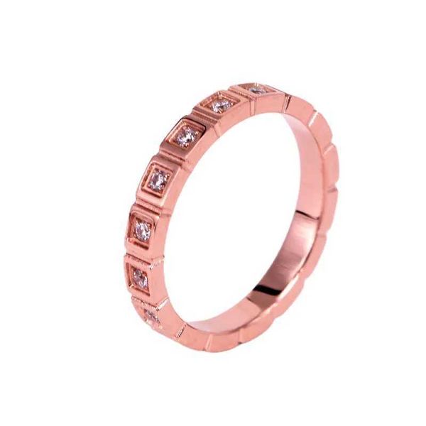 Hochzeitsringe Frauen Hochzeitsverlobungsring hochpolierter 8pcs Zirkonkanal Einstellung Edelstahlringe