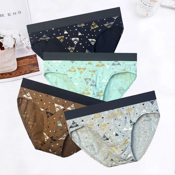 Underpants 1pcs/Lot slips biancheria biancheria intima sexy mutandine maschile cotone traspirante a strisce Cueca calcinha lotti all'ingrosso 5145