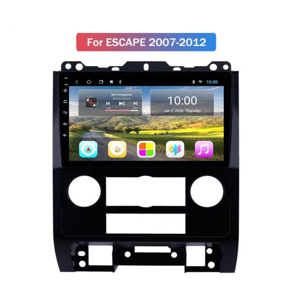 101 polegadas Android 9 Car Radio Vídeo para Ford Escape 20072012 Suporte de Navegação GPS SWC BT Mirror Link1375279