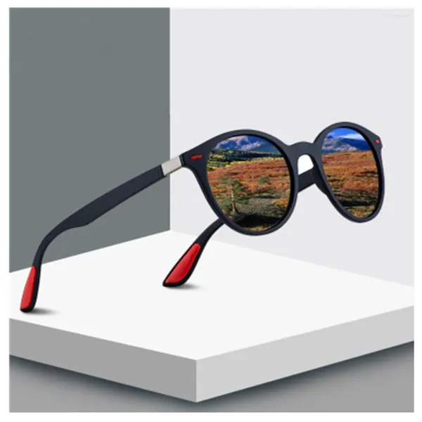 Occhiali da sole marca moda occhiali unisex da sole specchio di rivestimento polarizzato che guida gli occhiali maschili per uomini/donne UV400