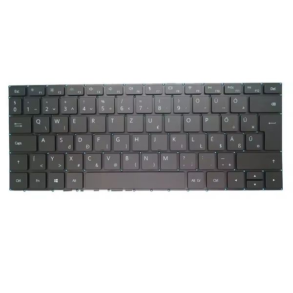 Tastiera per laptop per Huawei MateBook WRT-W19L WRT-W29L HN-W19L HN-W19R HUNGARIA HU NERO con retroilluminazione