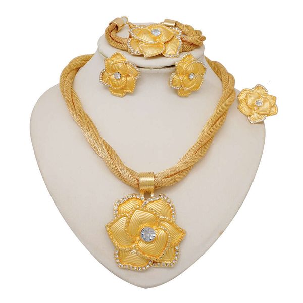 Halskette für Frauen -Dinnerparty Halskette Indien heiß verkauft Schmuck Set Mehrschichtiger Halskette und Ohrringe für Frauenparty oder Hochzeitsdekoration