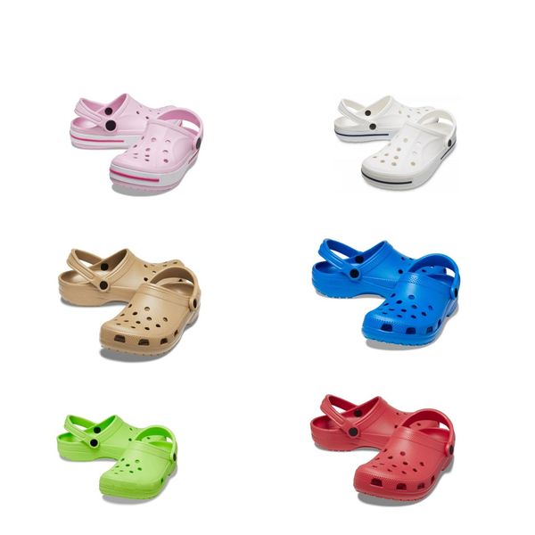 Frauen Clog Designer Sandalen Kinder Schuhe Baby Kinder Pantoffeln Schlitten Schläge klassische Herren Dreifach schwarze Weiße wasserdichte Schuhe Pflege Krankenhaus Größe 36-45