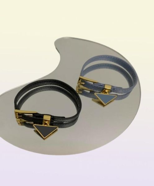 Braccialetti d'argento in cuoio in pelle di alta qualità Braccialetti d'argento designer di lusso marchio Italia Fashion Identification Bangles Women5213535