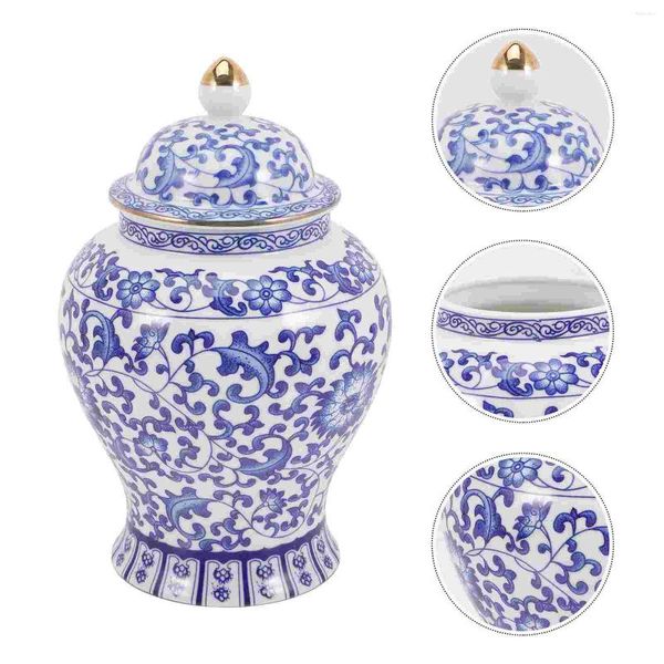 Vasi Condimenti Blu White Porcellana Jar Fiori in ceramica Ceramica Ceramica Ceramica Multifunzione