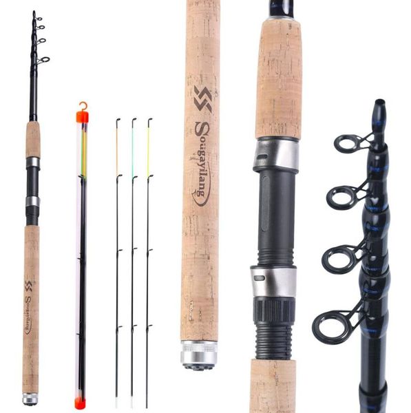 Unterhaltung Sport Fishingfishing S Sougayilang L H Power Feeder Fishing Rod drehen 6 Abschnitte Kohlefaser -Reisestange 30 31857471