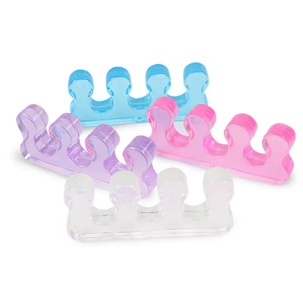 Nuova vendita calda 2 pcs morbido silicone manicure pedicure pedicure separatore separatore di dito flessibile distanziazione del distanzia