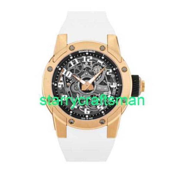 RM Luxury Watches Mechanical Watch Mills RM63-01 Головокружительные руки Автоматические 42-миллиметровые часы с розовым золотом RM63-01 AO RG ST6S