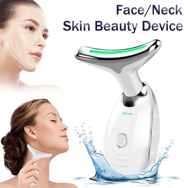 Dispositivo de elevação facial do instrumento de beleza em casa Massageador de pescoço portátil Skin Skin Beauty and Health Equipment Reduzindo linhas de rugas Q240508