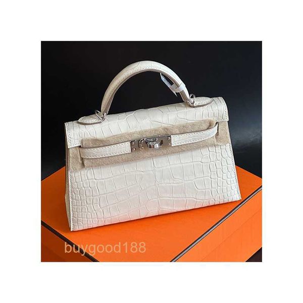 Top Ladies Designer Kiaelliy Bag Mini bolsa de fivela de prata de nata de segunda geração de segunda geração para mulheres