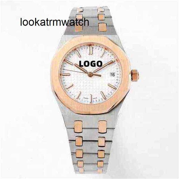 2024 NOVOS ESTILOS APS DIVER Luxo Mechanical Women's Watch 8f Factory 34mm 77351 5800 Movimento Dois Tons Rose Gold Brand Ladies