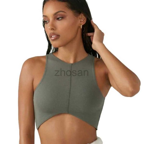 Mbiancazione attiva Donne a compressione morbida aperta posteriore elastico reggiseno sportivo sexy ragazza sexy bici da bici da esterno in campeggio yoga reggiseno D240508