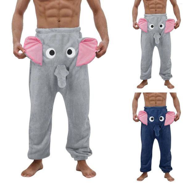 Erkek pantolon komik bir fil boksör yenilik şort mizahi iç çamaşırı şaka hediyesi erkek hayvan erkek kıyafetleri pantalon homme