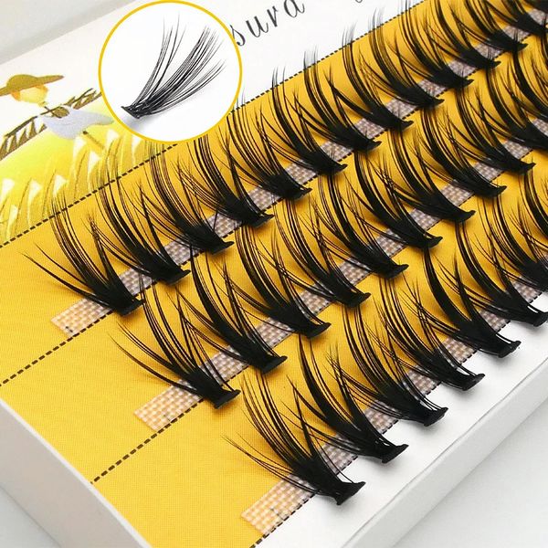 60 Bundlesbox 102030D ciglia singoli ciglia naturali per le ciglia di visone naturali strumenti per il trucco professionale Lashes Wholesale 240423