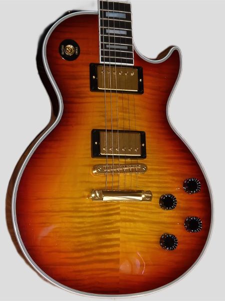 China 2010 Flame Câmara Custom Colorado Burst - Edição Limitada Guitarra Electric 25869