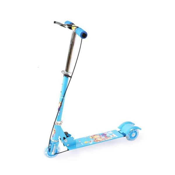 Skateboard freno a mano rulmine a tre ruote per bambini, piccolo skateboard batch misto