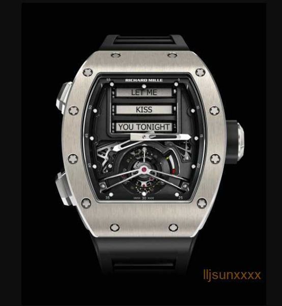 Armbandwatch Designer Luxus Uhr Klassiker Limited Edition RM69 Erotische Tourbillon Uhr Handbuch Wickeln Bewegung Sportwache