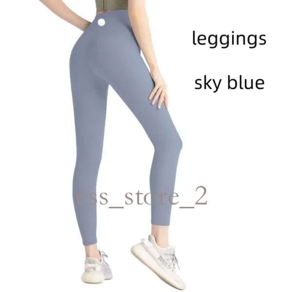 Lululemo Leggings Pants Yoga Allinea i leggings Donne Shorts Pants Cropped Outfit Lady Sports 24SS ESERCIZIO FITNESS Wear Girls Giring Leggings Gym Slim Fit Allinea 778