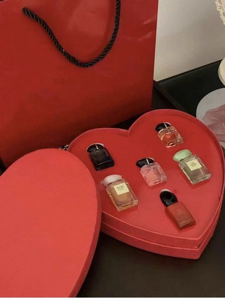 Perfume Heart Six Poece Conjunto 7,5 ml O resto da vida de alguém é Bright Red Love Love Jade Dragon Tea Fragrance My Way Love /Quicksand Versão