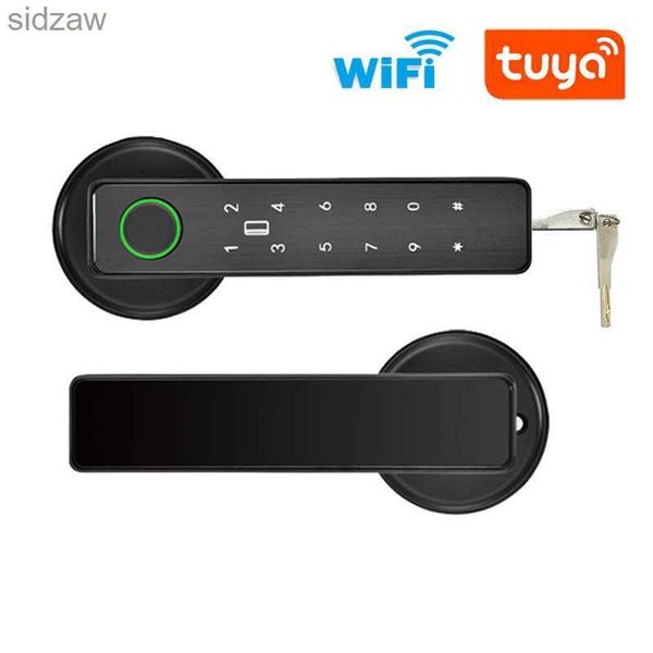 Smart Lock Tuya Smartlife Aplicativo Wi -Fi Controle remoto Smart Imprint Senha RFID CARDE IC BLOCKING PARAFUS