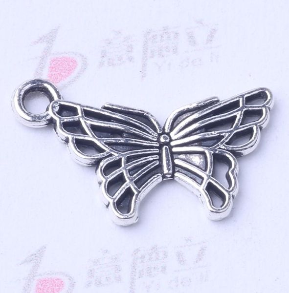 Schmetterling Anhänger Fitarmbänder oder Halskette Retro Antique Silverbronze Charms Diy Schmuck 500pcslot 3006z4645695