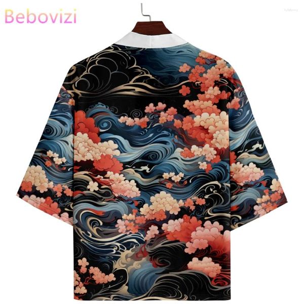 Abbigliamento etnico kimono plus size 6xl 5xl 4xl Fashion Summer Beach giapponese Cardigan Women Shirts Yukata Haori