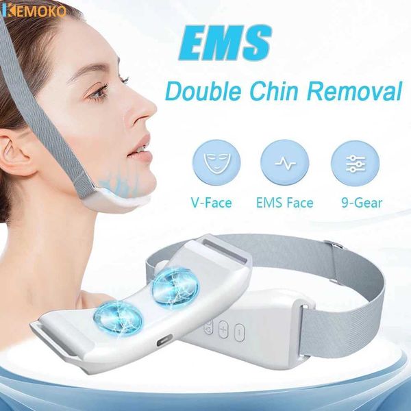 Instrumento de beleza em casa EMS V-FACE Inteligente Electric Facial Plástico Massageador para Aprimoramento Perda de Peso Double Chin Skin Remoção Equipamento de firmamento Q240508