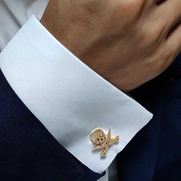 BUFF LINKS Mens Cufflinks Luxúria jóias de aço inoxidável