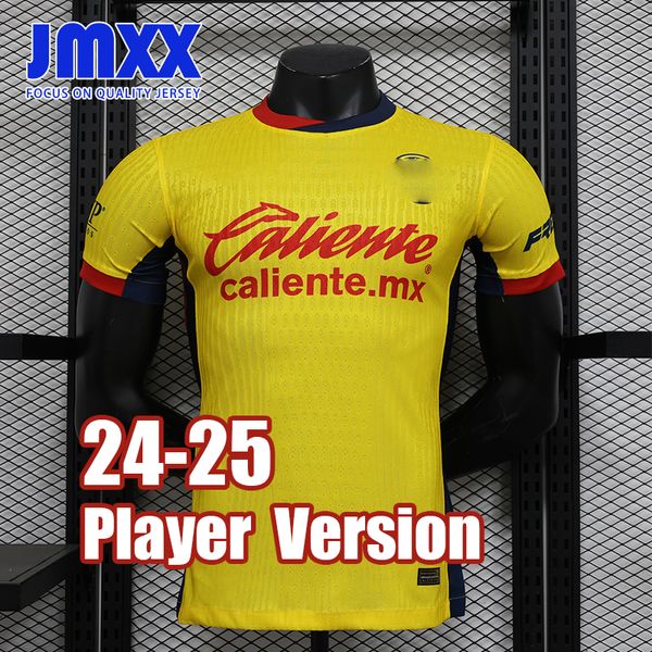 JMXX 24-25 México Club America Soccer Jerseys Home Away PRIMEIRO PRIMEIRO MONS MENSILIFICAÇÕES camisa de futebol de camisa 2024 2025 Versão do jogador