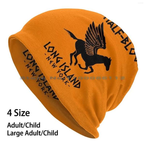 Berets Camp Halbblut-Logo Beanies Strickhut Percy Jackson Halbblut Pjo Randless Strick Schädelgeschenke Geschenke Casual Creative Creative