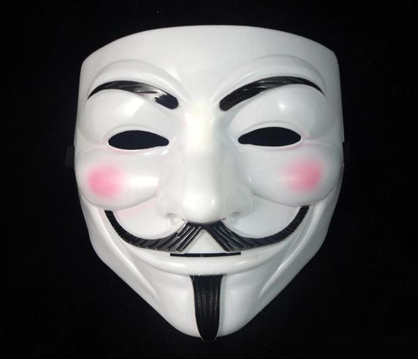V Maske Maskerade -Masken für Vendetta Anonymous Valentine Ball Party Dekoration Full Face Halloween Super Scary Party Maske 1620cm3907155