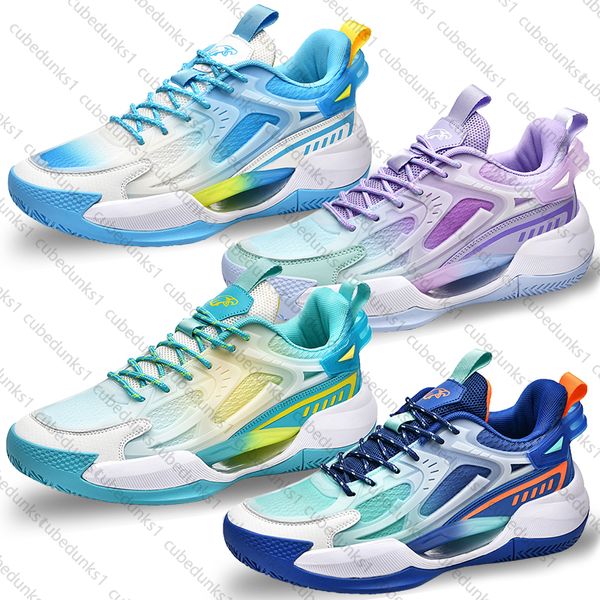 KT8 Basketball Shoes Men's Night Glow Blade 2 Professional Prático Basketball Shoes Student Sports Running Shoes Flash 9 Sapatos esportivos ao ar livre 36-45