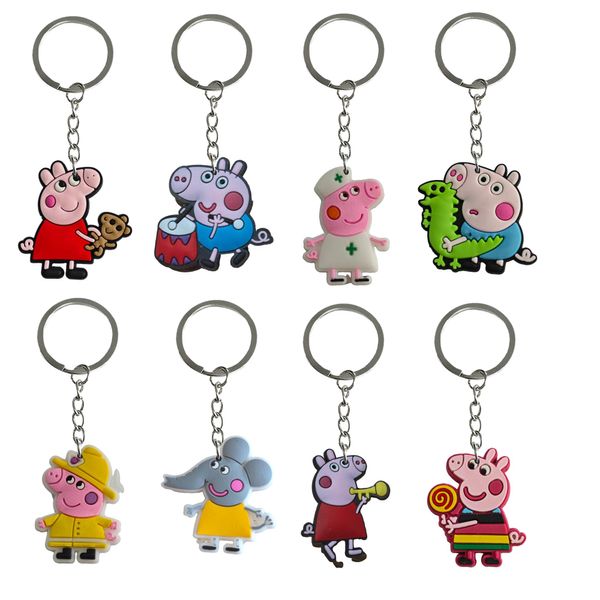 Anahtarlıklar Landards 10 Keychain Partisi, çocuk erkek kız hediye halkaları için anahtar zinciri tercih ediyor, uygun okul çantası kadın erkekler sırt çantası damla d otity