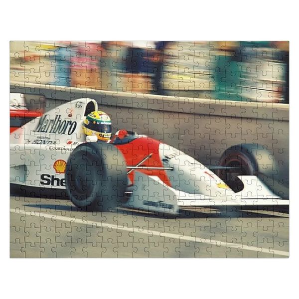 Ayrton Senna Monaco GP Poster Jigsaw Puzzle Po Personalisierte Geschenke Spielzeug 240428