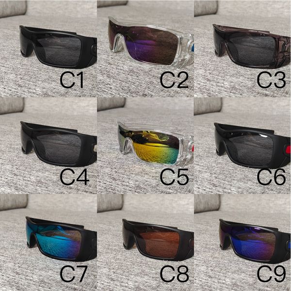 9101 9 Cores de óculos de sol esportes de plástico homens e mulheres Cicling Sunglasses sem palavras de impressão Remessa grátis