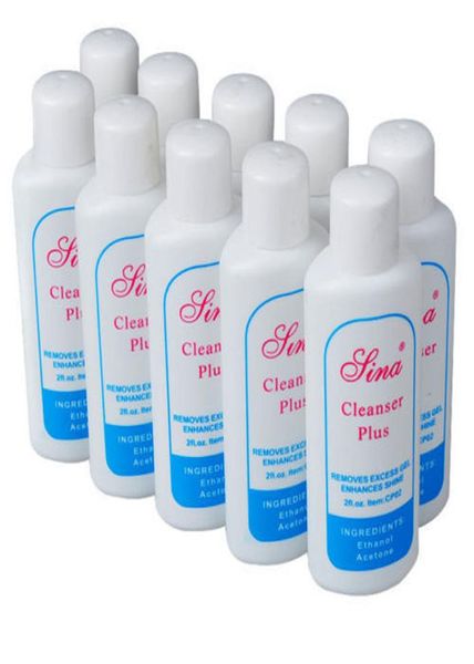 Detergente per la rimozione del gel UV più pulizia per la pulizia per unghie Remover da 60 ml Nail art punta in gel acrilico spazzola pulita per la rimozione professionale Liqu8185376